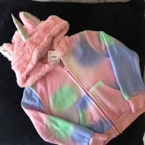 Cutest unicorn jacket with tags. Size 4 toddler Stylish way to start preschool